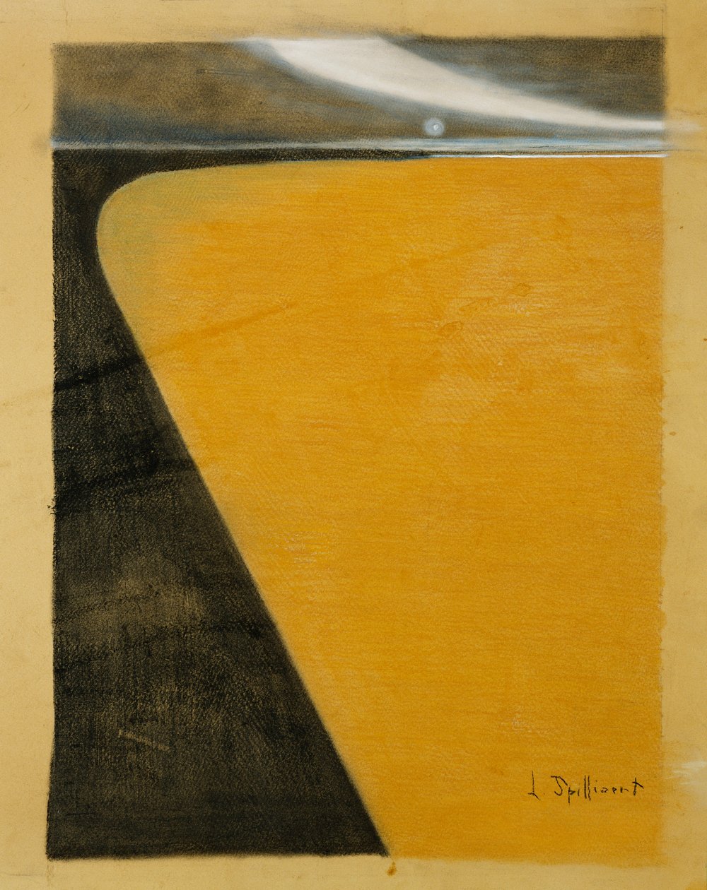 Praia; Plage, c.1909-1910 (pastel, guache e carvão vegetal em cartão) de Leon Spilliaert