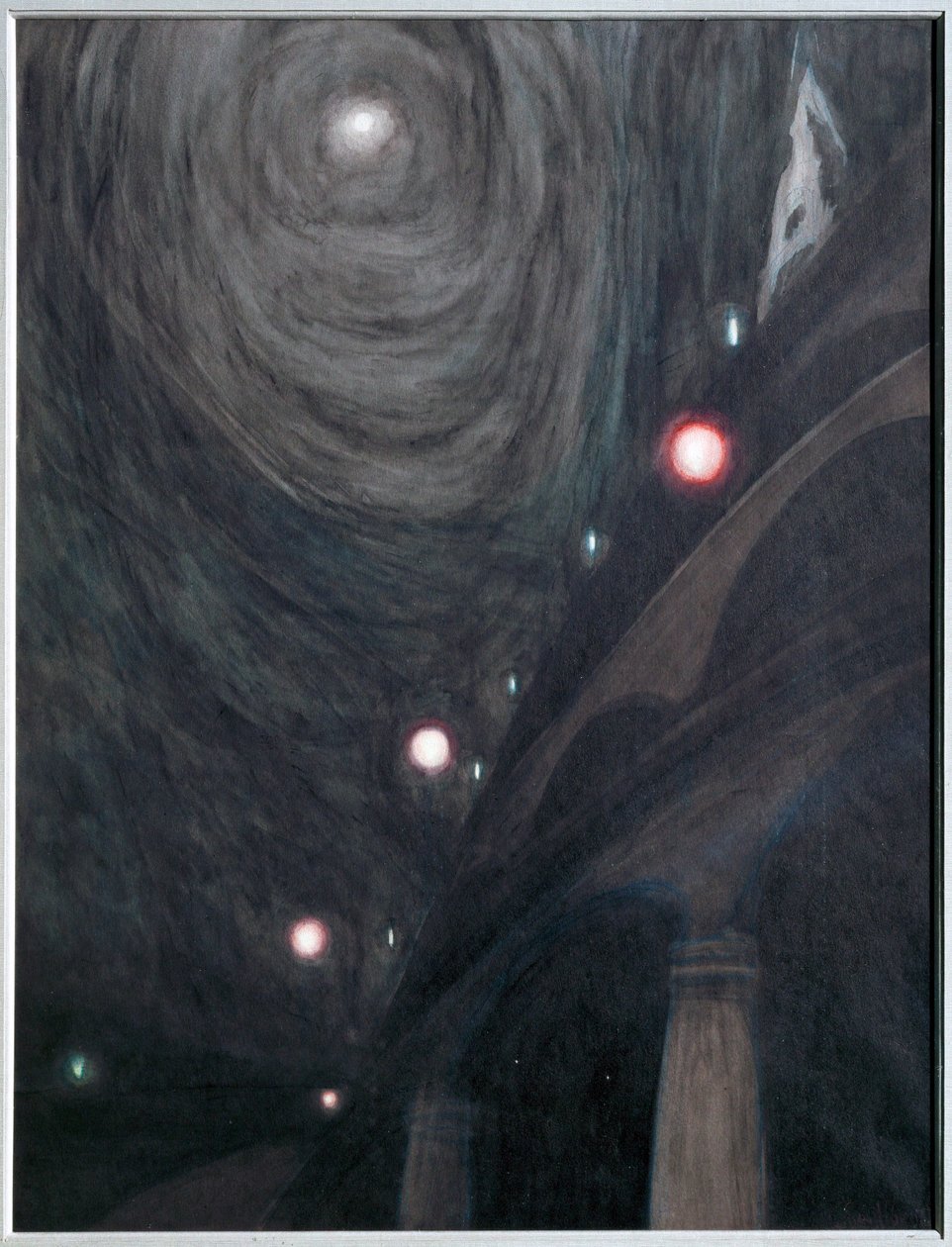 Clair de Lune et Lumieres. Guache sobre papel ... (guache sobre papel) de Leon Spilliaert