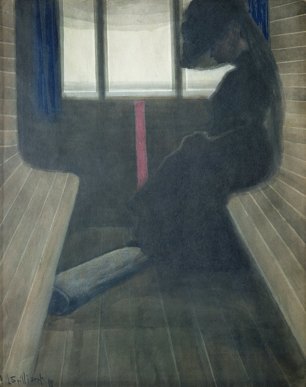 A Mulher no Comboio, A Viúva de Leon Spilliaert