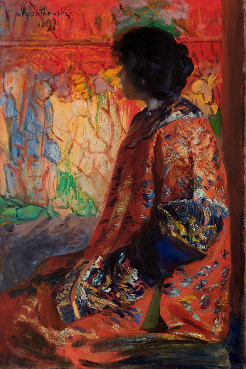 mulher japonesa de Leon Wyczolkowski