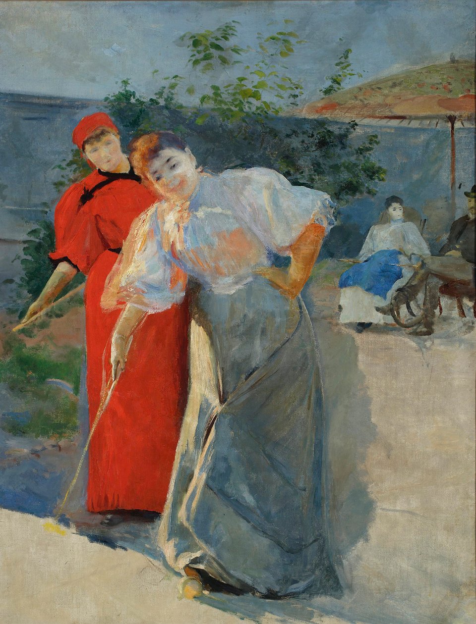 O jogo do croquet, 1892-1895. de Leon Wyczolkowski