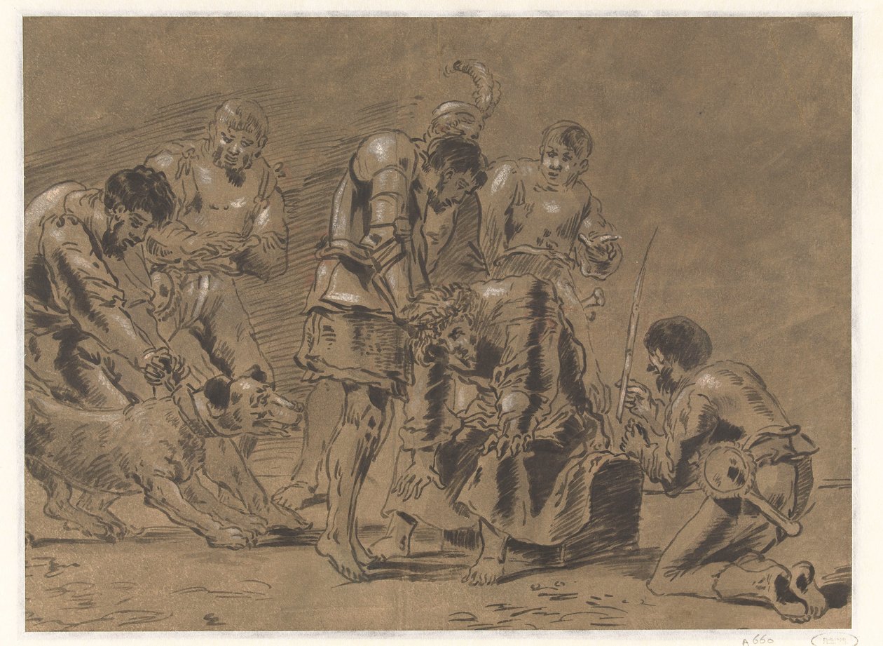 A coroação de espinhos de Leonaert Bramer