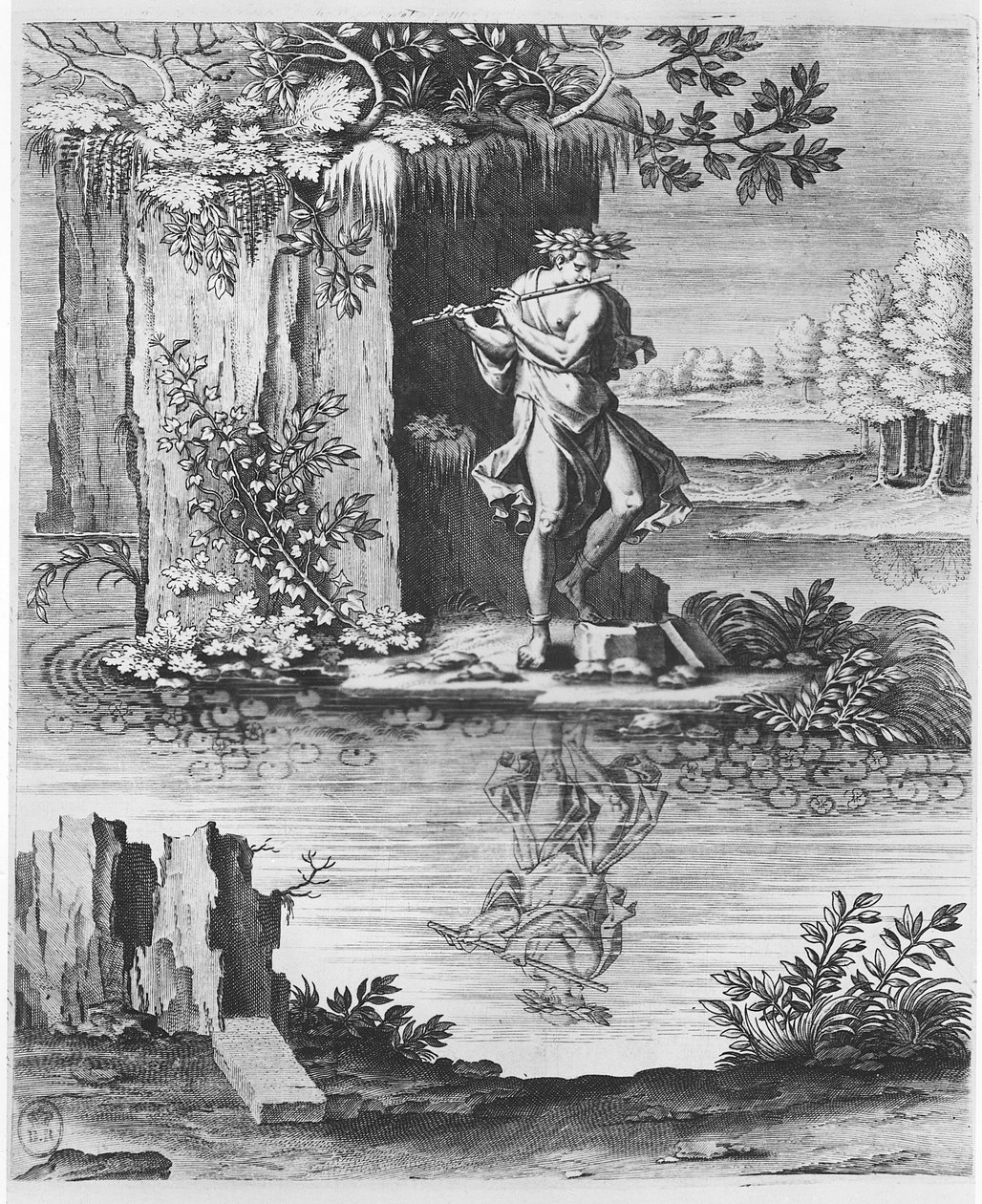 "Olimpo", prato de "As Imagens ou Tableaux de Platte Pintura dos Dois Filósofos Sofistas Gregos", de Blaise de Vigenère, 1615 de Leonard Gaultier