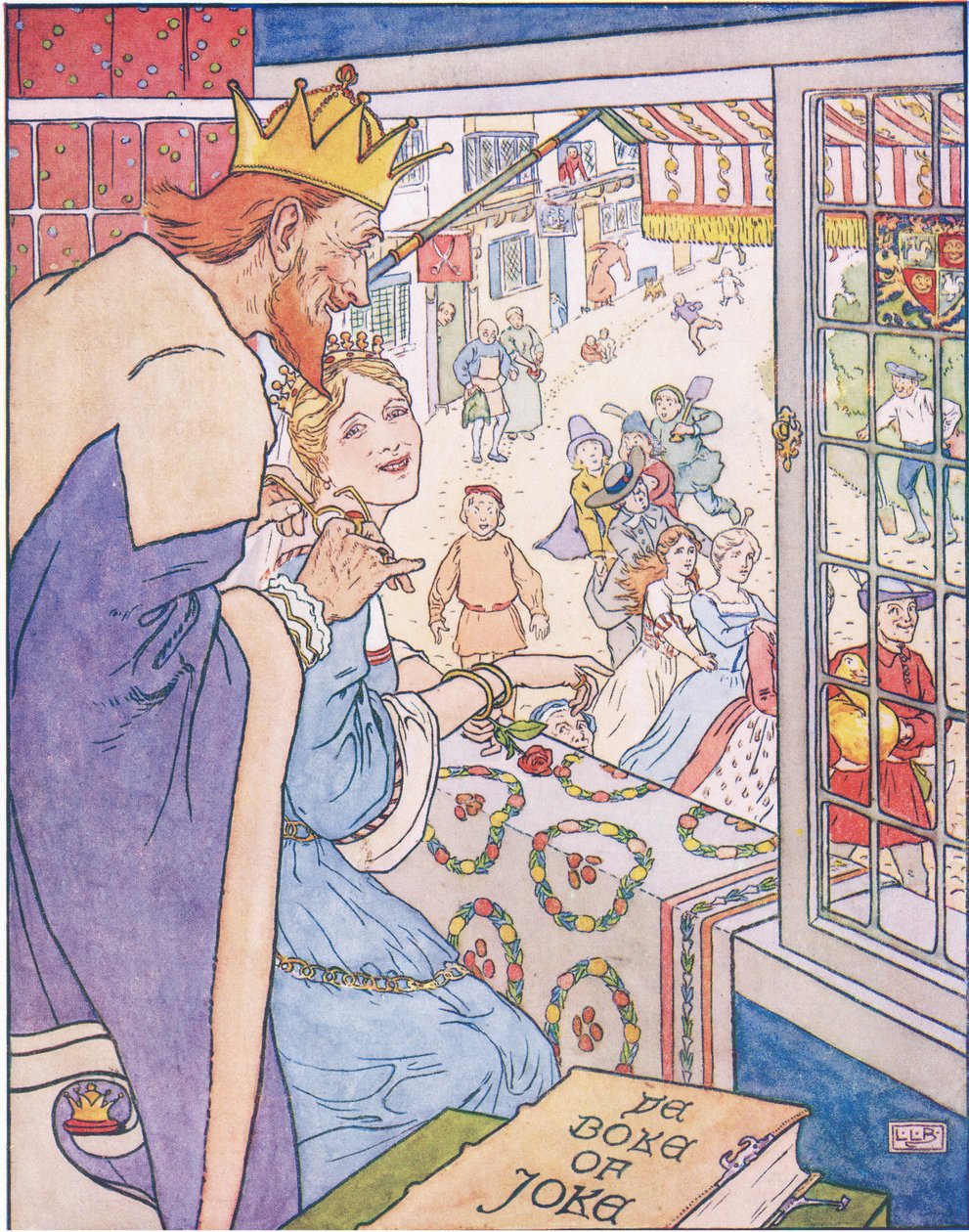 Simpleton e seu ganso antes da princesa de Leonard Leslie Brooke