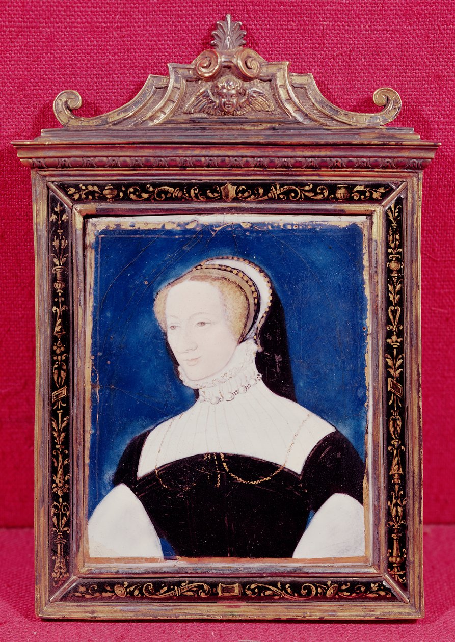 Retrato que se presume ser Marguerite de Valois (1492-1549) (esmalte pintado) de Leonard Limousin