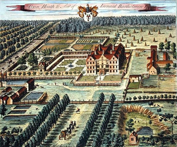 Boi Heath gravada por Johannes Kip (c.1652-1722) (gravura) de Leonard (after) Knyff