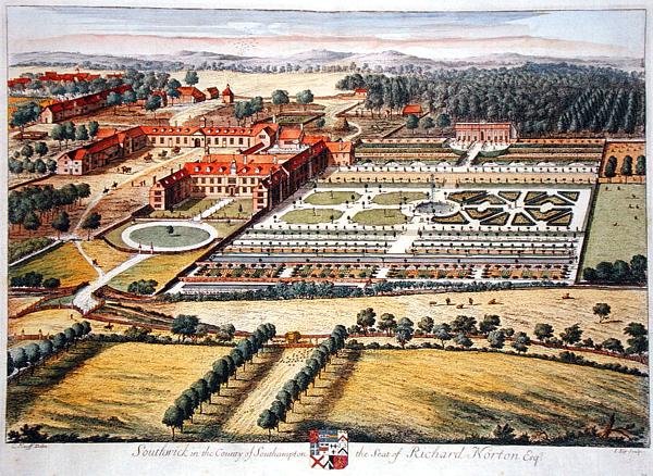 Southwick no condado de Southampton gravada por Johannes Kip (c.1652-1722) (gravura) de Leonard (after) Knyff