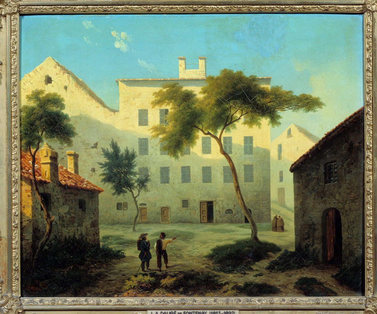 Vista do local de nascimento de Napoleão Bonaparte (1769-1821) a Ajaccio en Corsica Painting de Leonard Dalige de Fontenay (1813-1892) 1849 Sol. 0,38x0,46 m Malmaison musee du chateau de Leonard Alexis Dalige de Fontenay