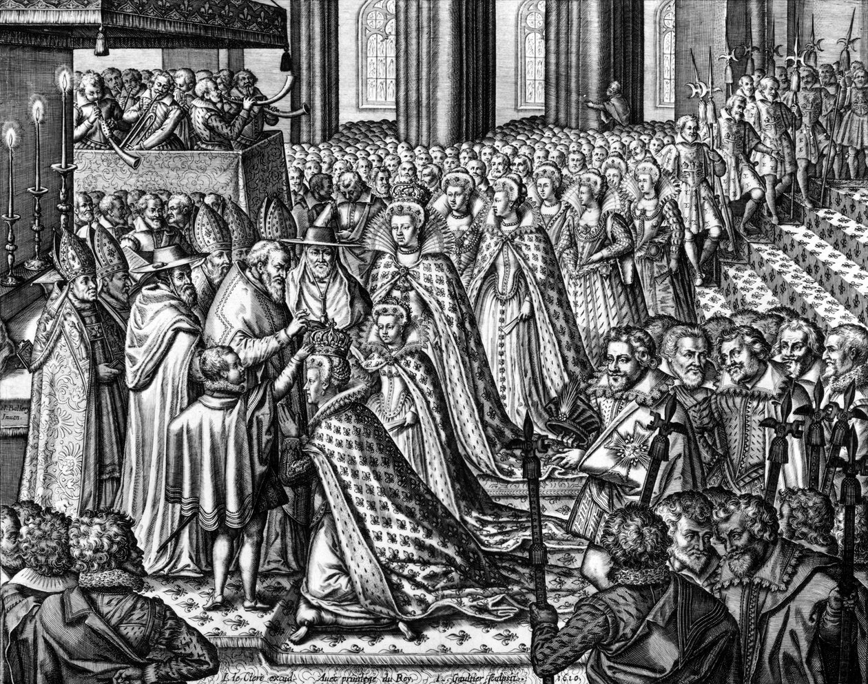 Coroação da Rainha Marie de Medicis em 13 de maio de Leonard Gaultier