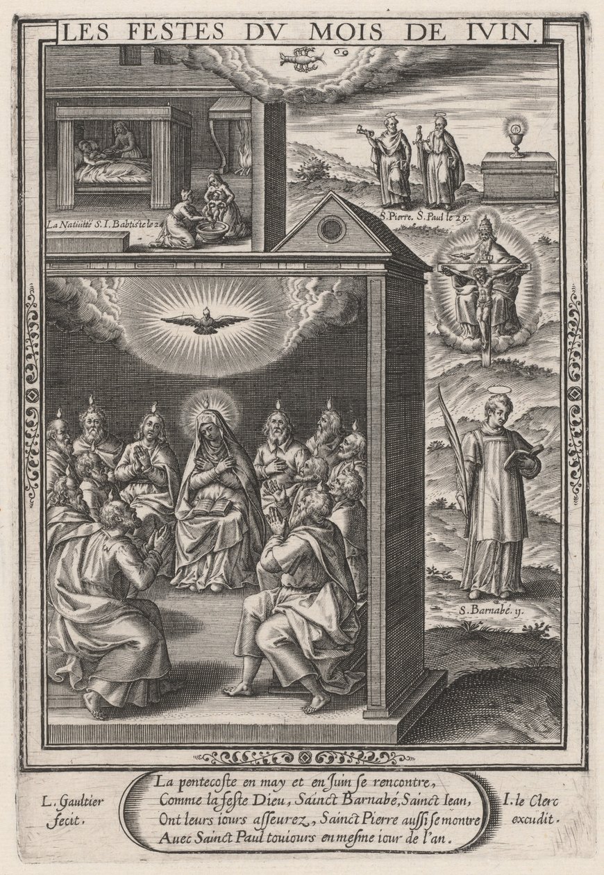 Les Festes du mois de Juin (Junho: O Pentecostes) de Leonard Gaultier