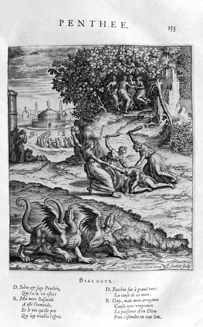 Pentheus, 1615 de Leonard Gaultier
