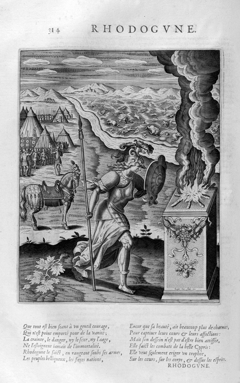 Rhodogune, 1615 de Leonard Gaultier