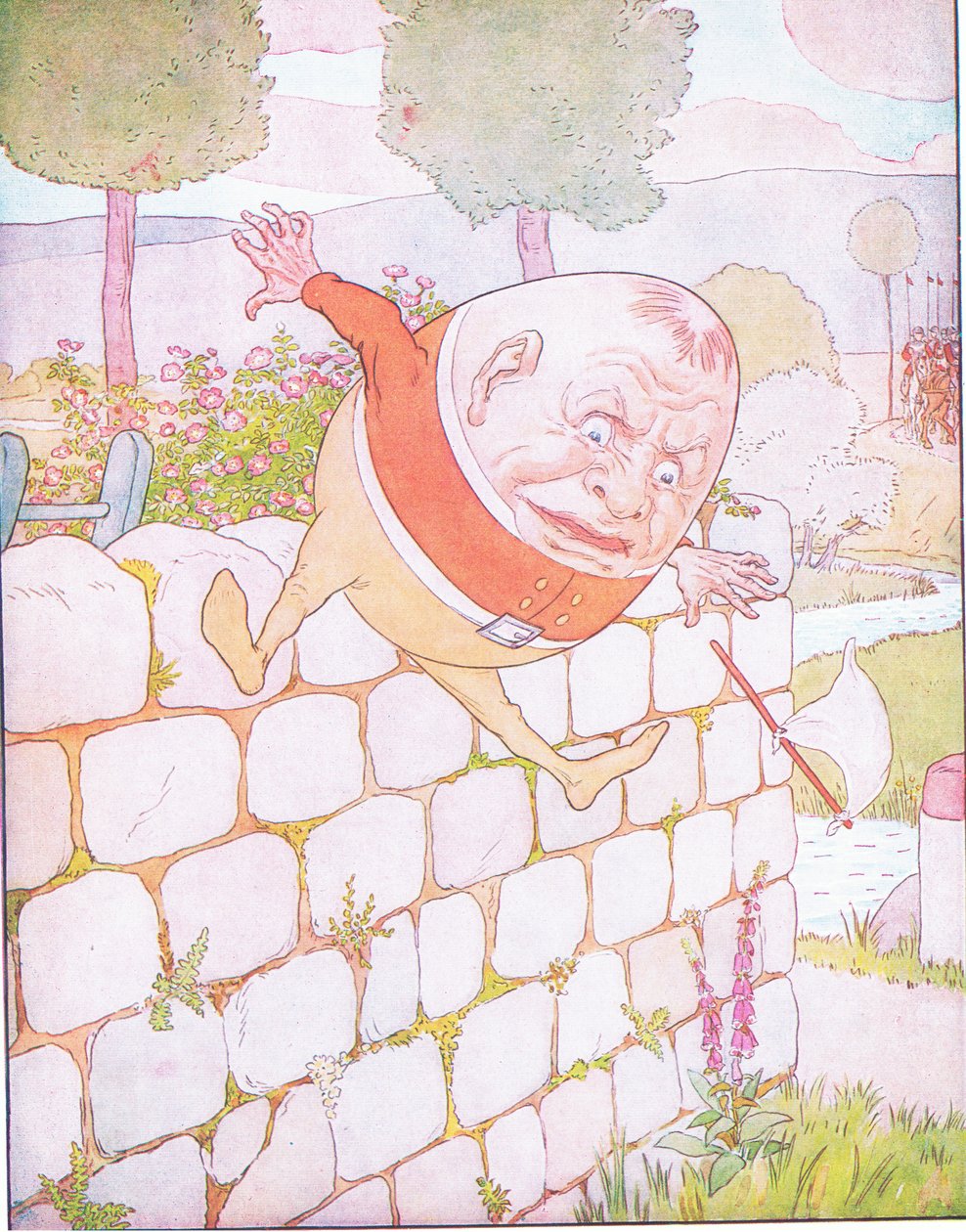 Humpty Dumpty teve uma grande queda (cor litho) de Leonard Leslie Brooke