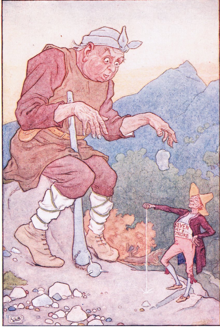 O Gigante e o Alfaiate: O Pequeno Alfaiate Valente, década de 1920 de Leonard Leslie Brooke