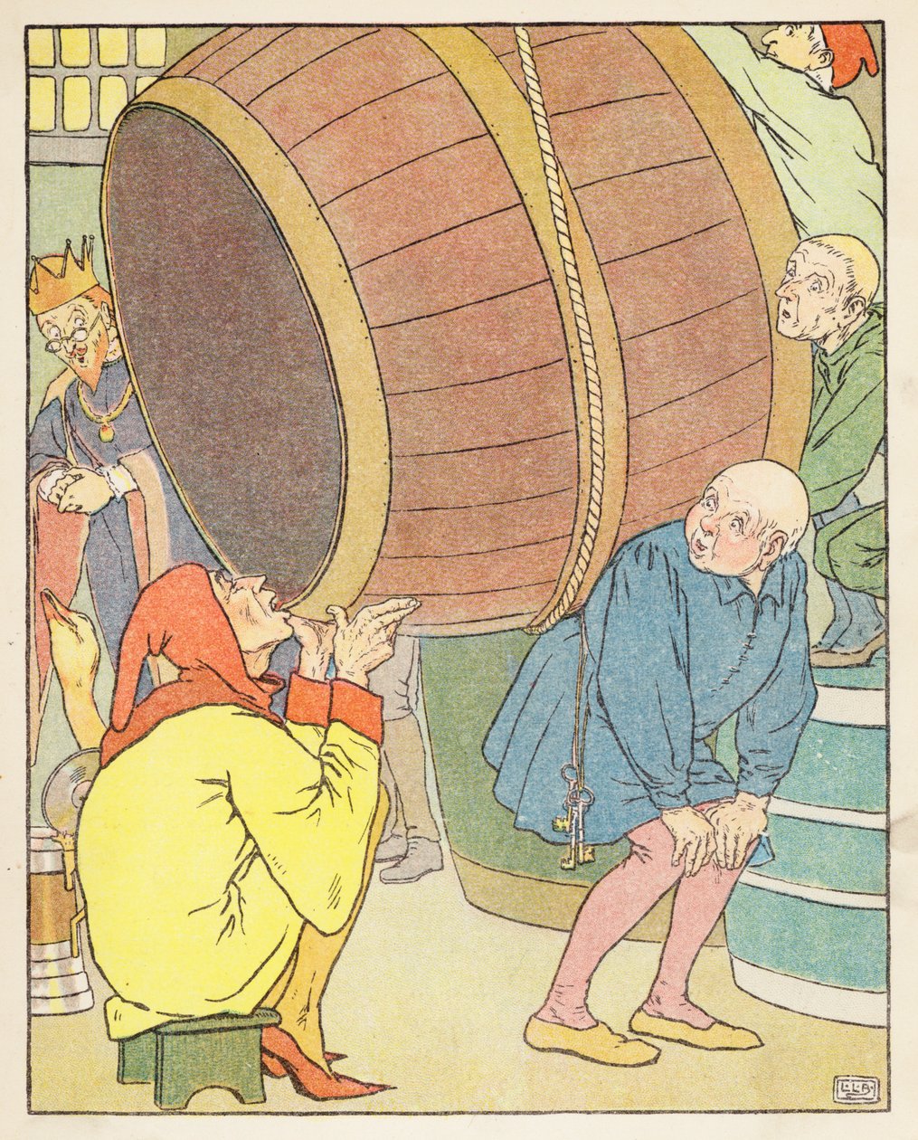 O Ganso de Ouro (litografia a cores) de Leonard Leslie Brooke