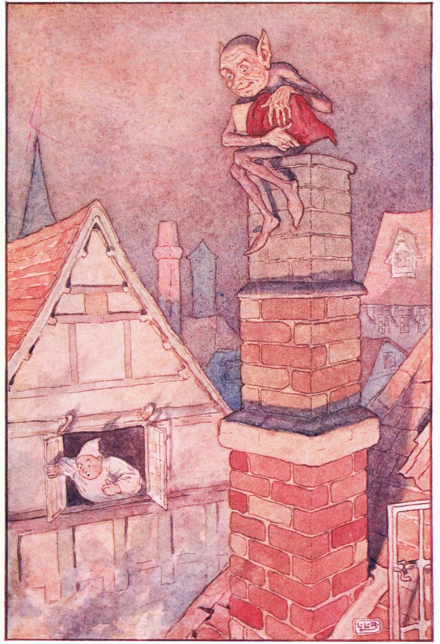O duende e o merceeiro, década de 1920 de Leonard Leslie Brooke
