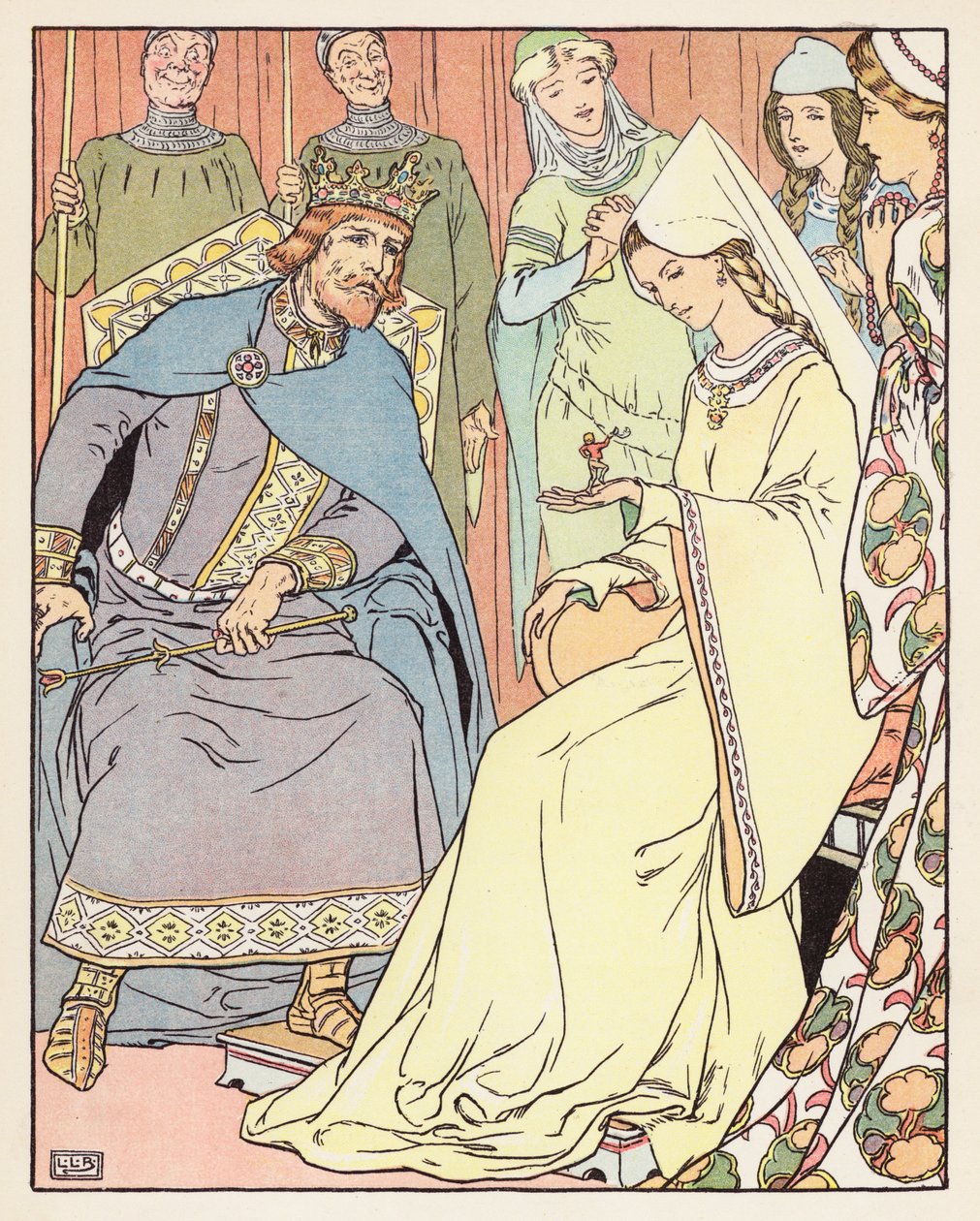 Tom Thumb (litografia a cores) de Leonard Leslie Brooke