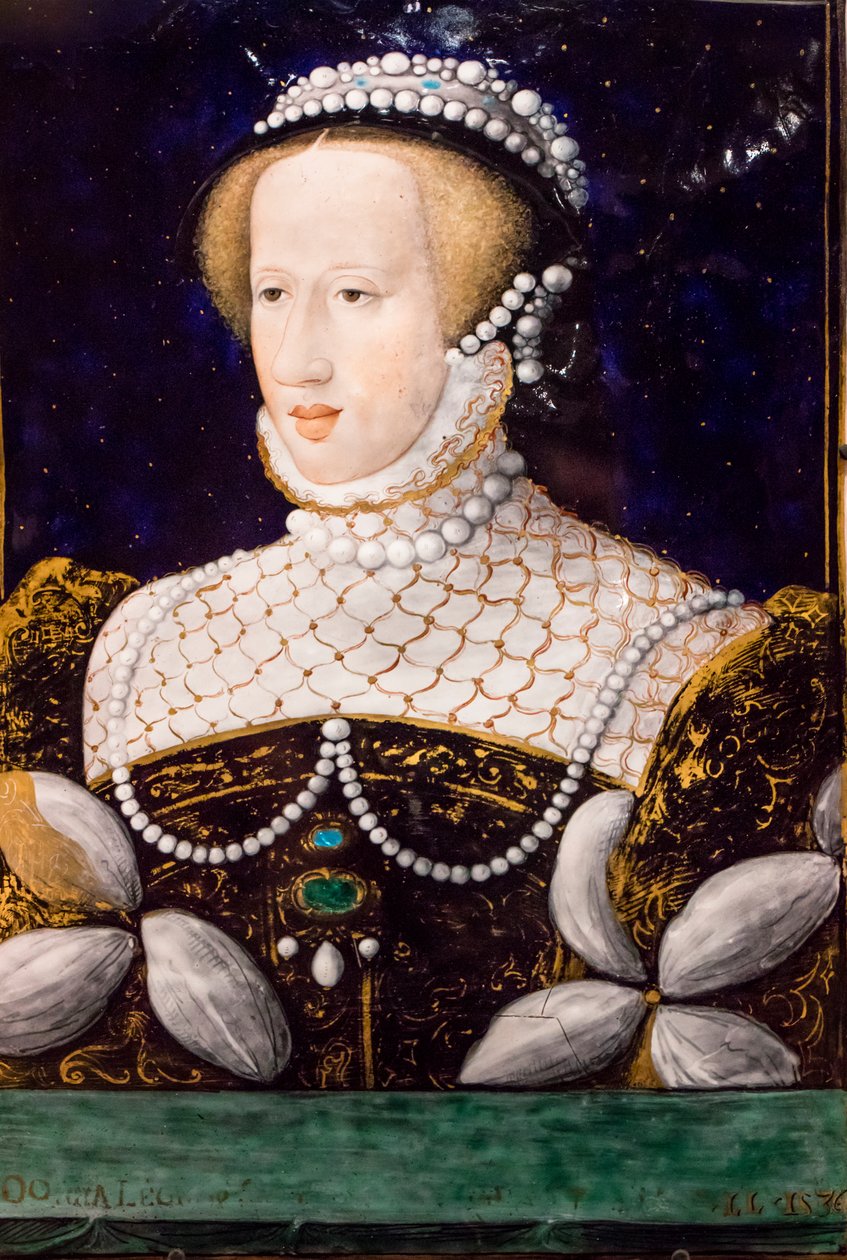 Eleonora de Habsburgo, Limoges,1560 (Esmalte sobre cobre) de Leonard Limosin