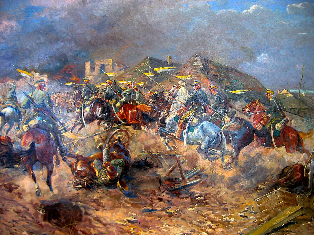 Ataque de ulanos poloneses aos bolcheviques perto de Sloutsk, 1919