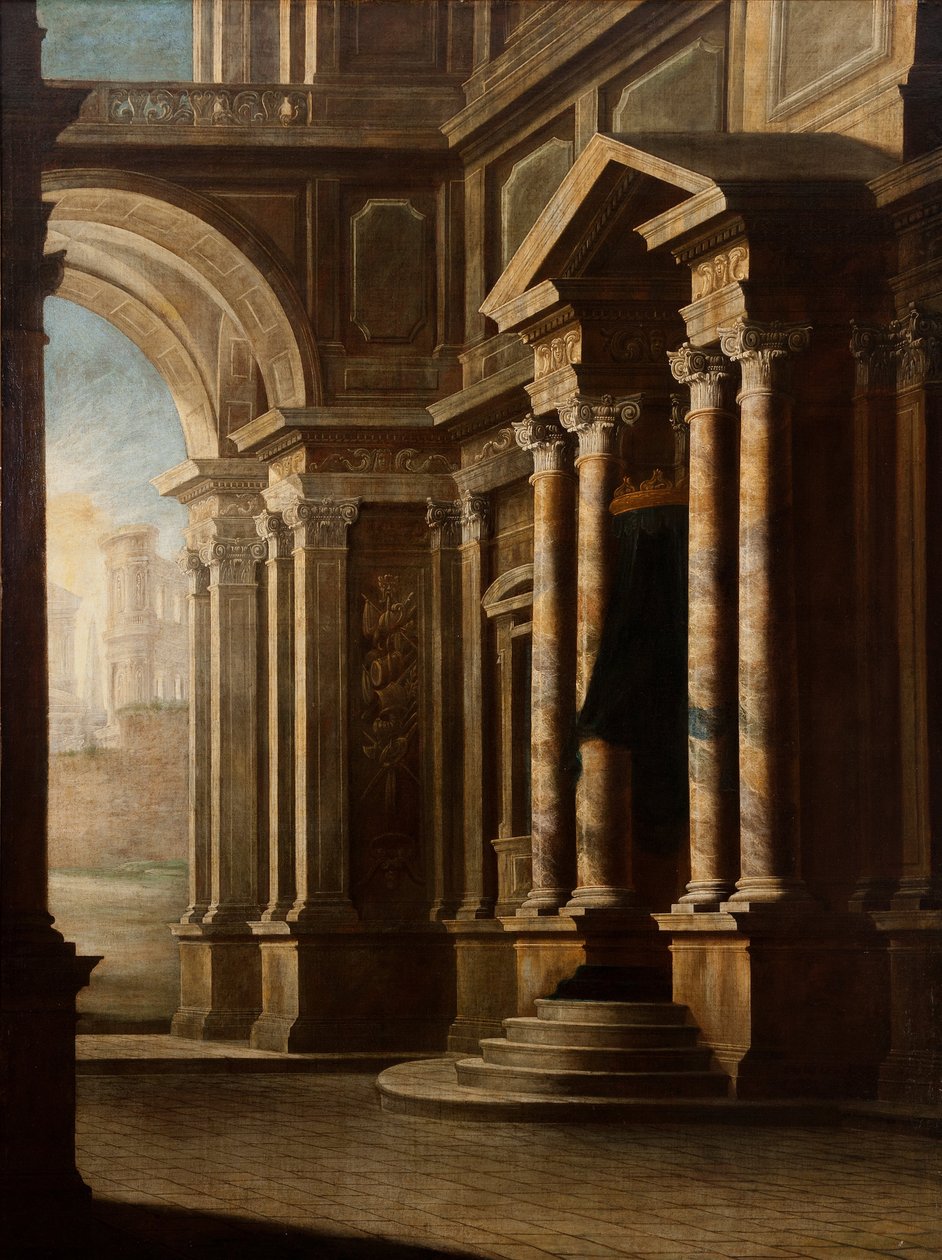 Vista, de, a, interior, de, um, predios de Leonardo Coccorante