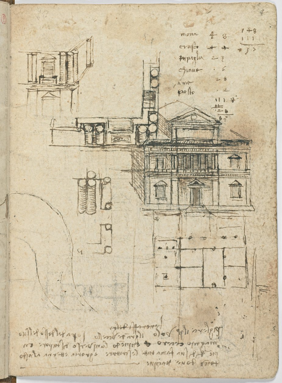 Código de Voo de Aves, c. 1505-06, manuscrito de papel, cc. 18, capa III de Leonardo da Vinci
