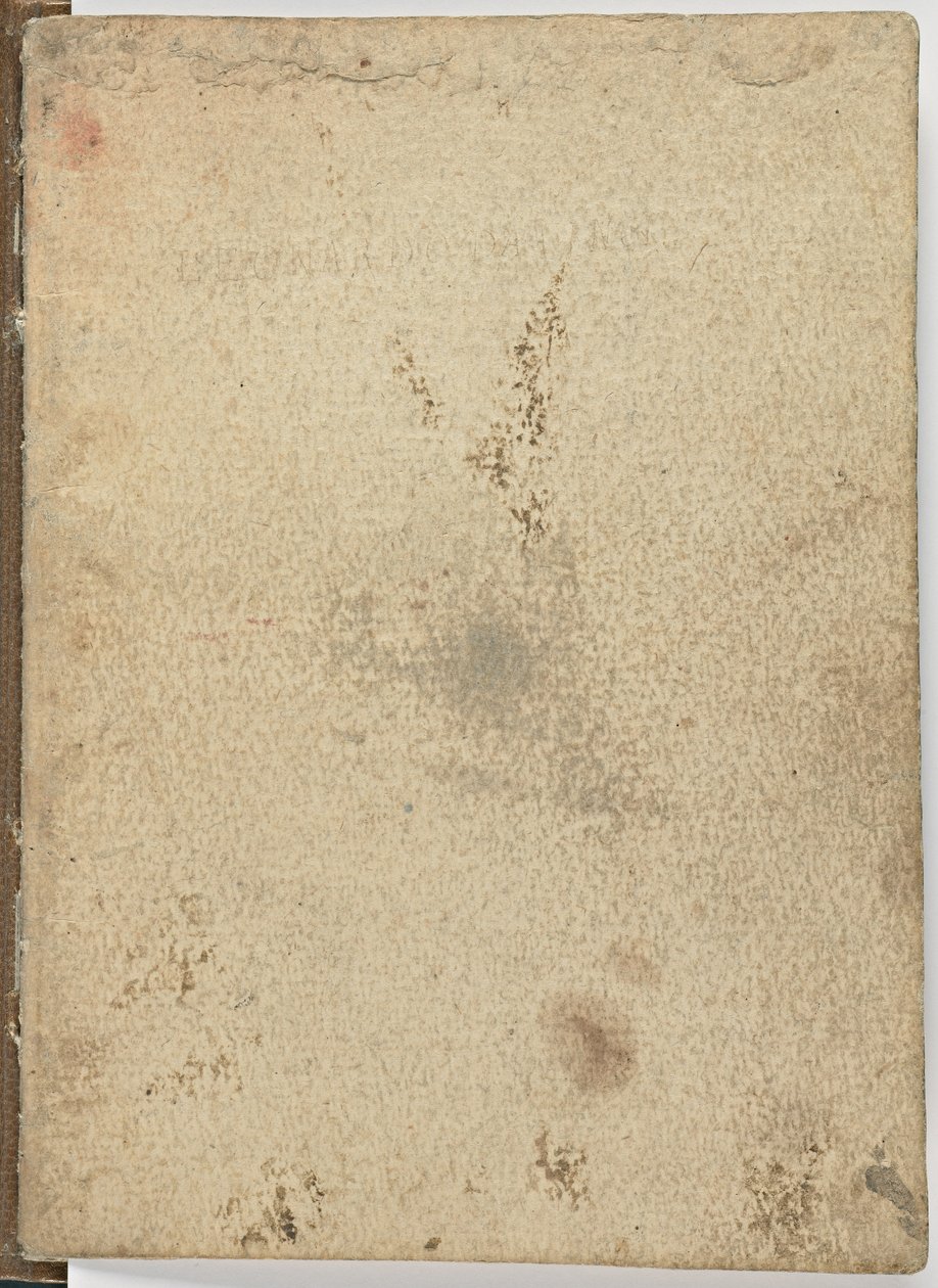 Código sobre o vôo das aves, c. 1505-06, manuscrito de papel, cc. 18, capa I de Leonardo da Vinci