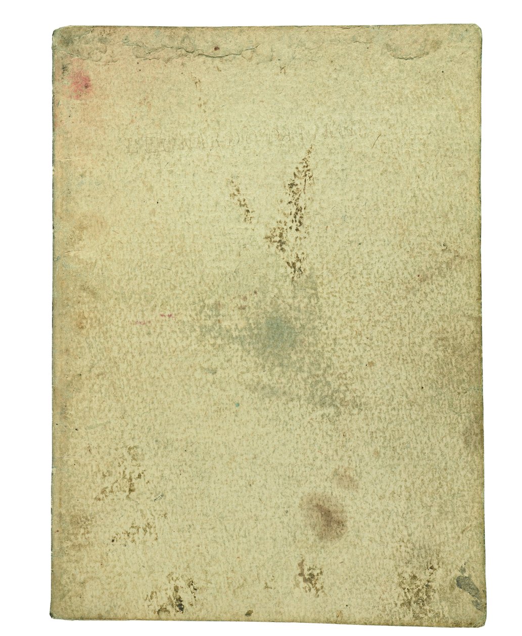 Codex sobre o voo dos pássaros, documento final I de Leonardo da Vinci