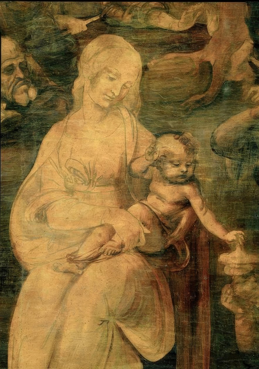A adoração dos reis de Leonardo da Vinci