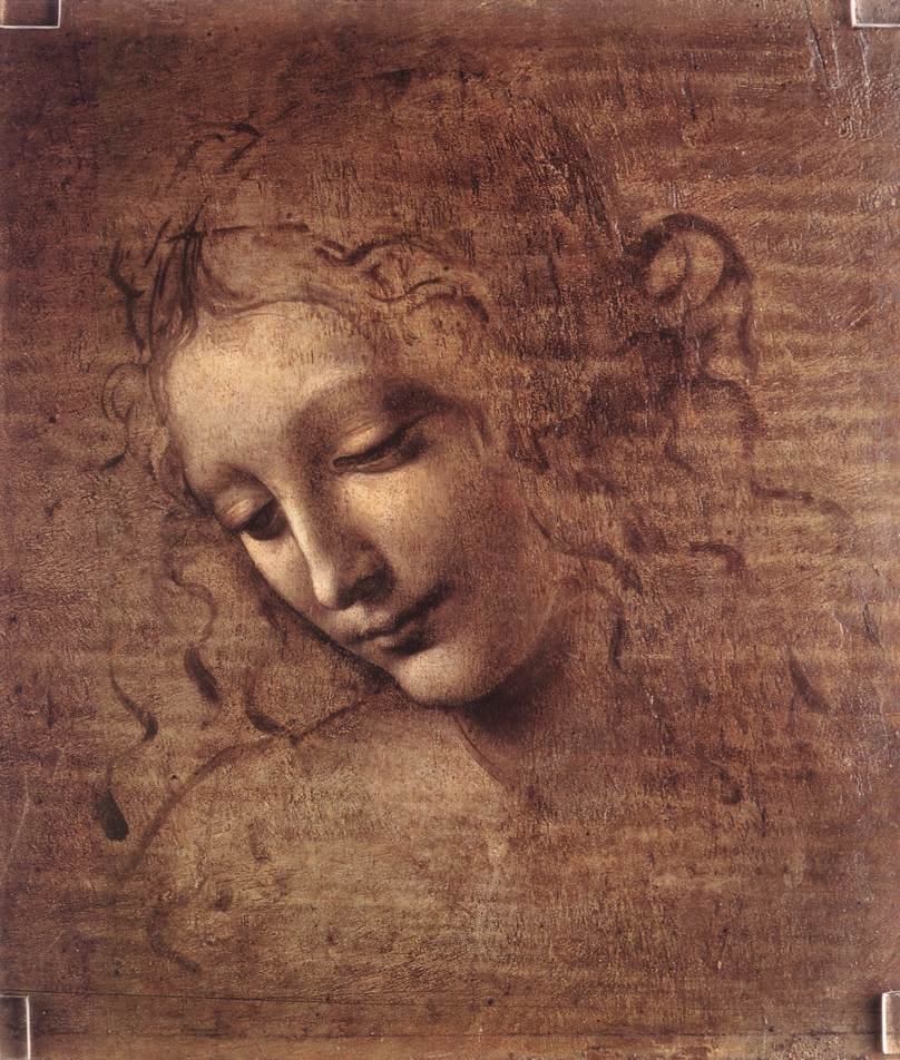 Cabeça feminina (La Scapigliata) de Leonardo da Vinci