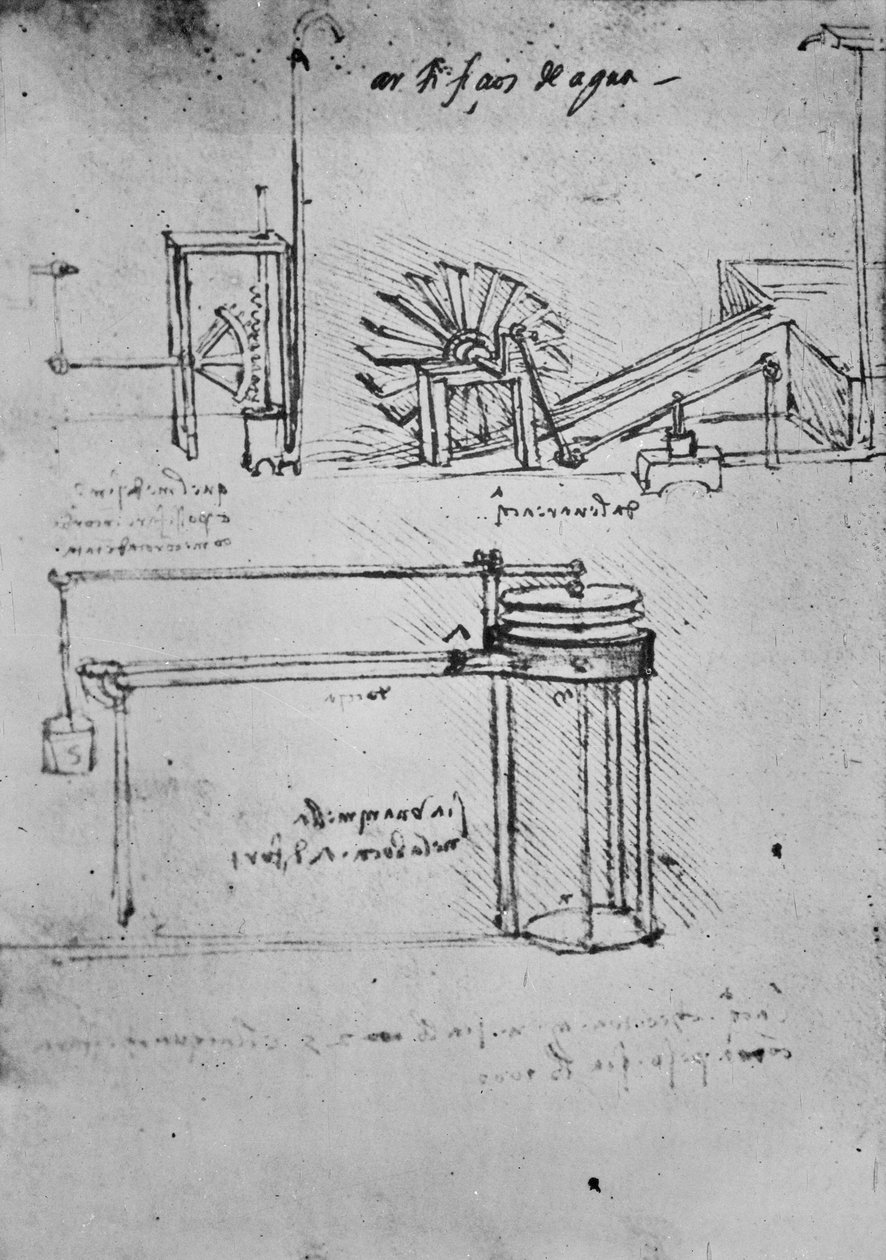 Fol. 53 (verso), Manuscrito B, 1488-89 de Leonardo da Vinci