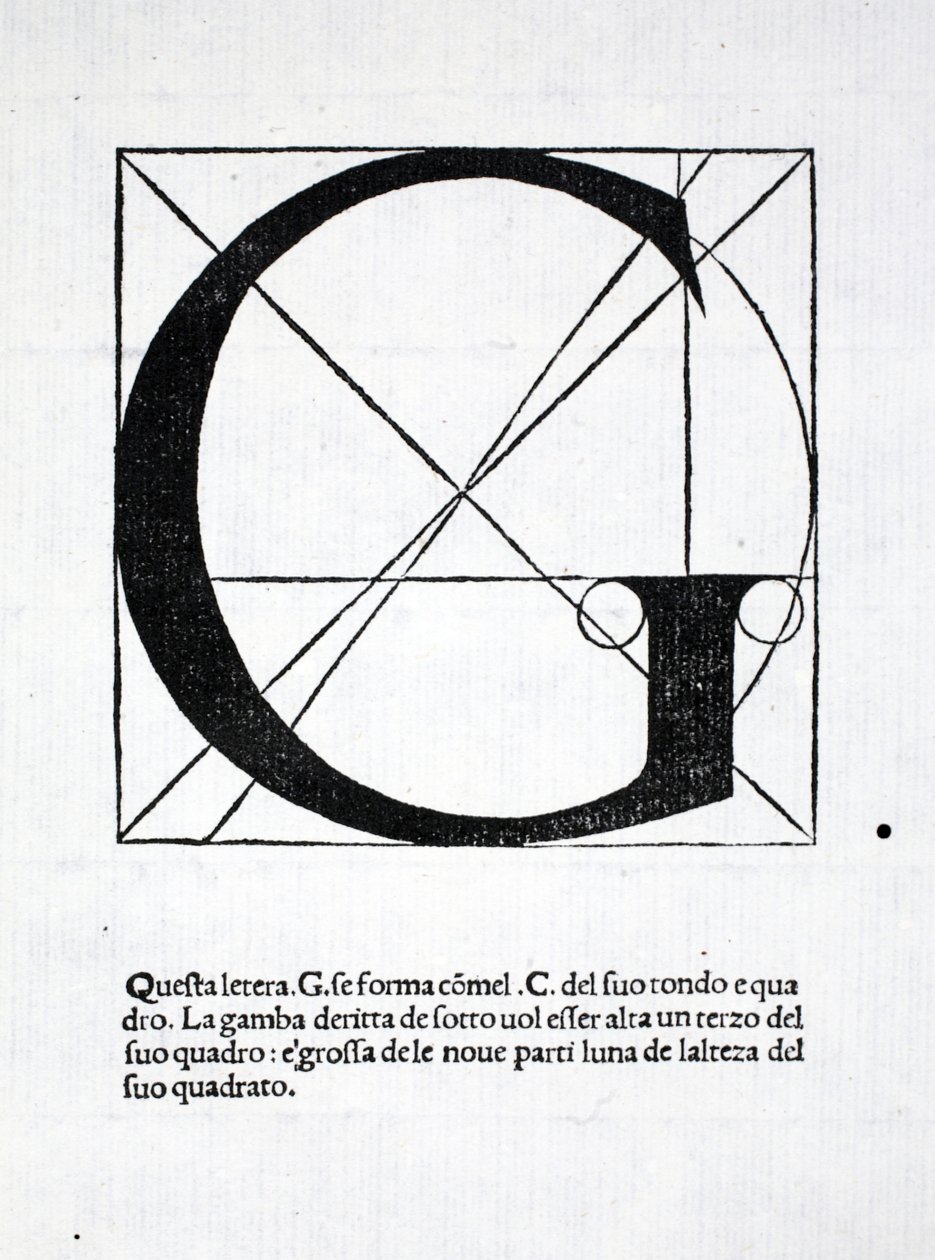 G, ilustração de &39;Divina Proportione&39; por Luca Pacioli (c.1445-1517), originalmente pub. Veneza, 1509 de Leonardo da Vinci