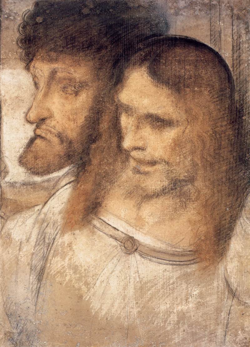 Cabeças de São Tomé e Tiago Maior de Leonardo da Vinci