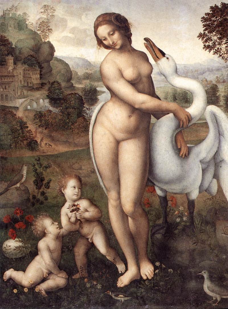 Leda e o cisne de Leonardo da Vinci