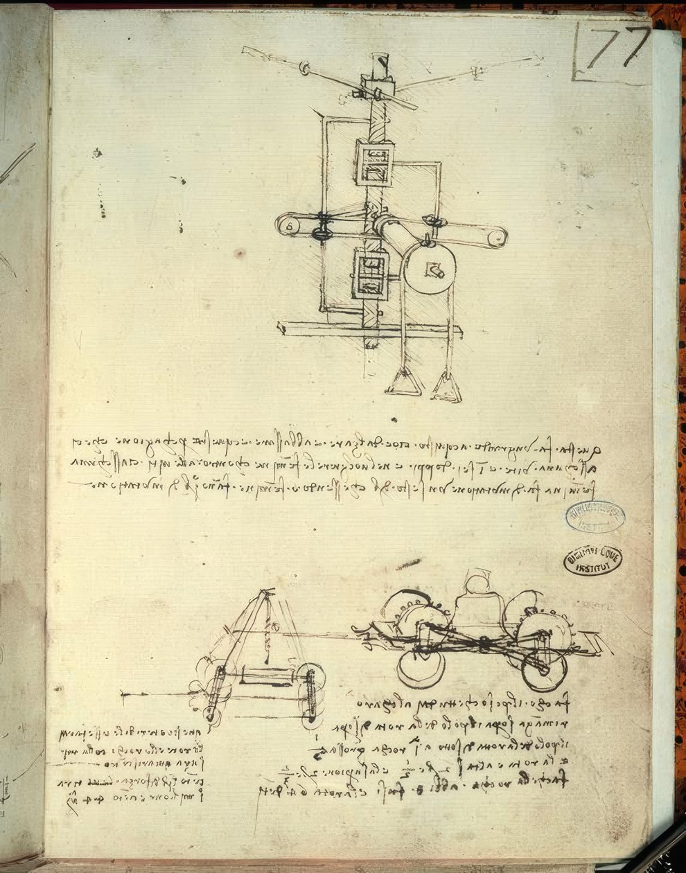 maquinaria de Leonardo da Vinci