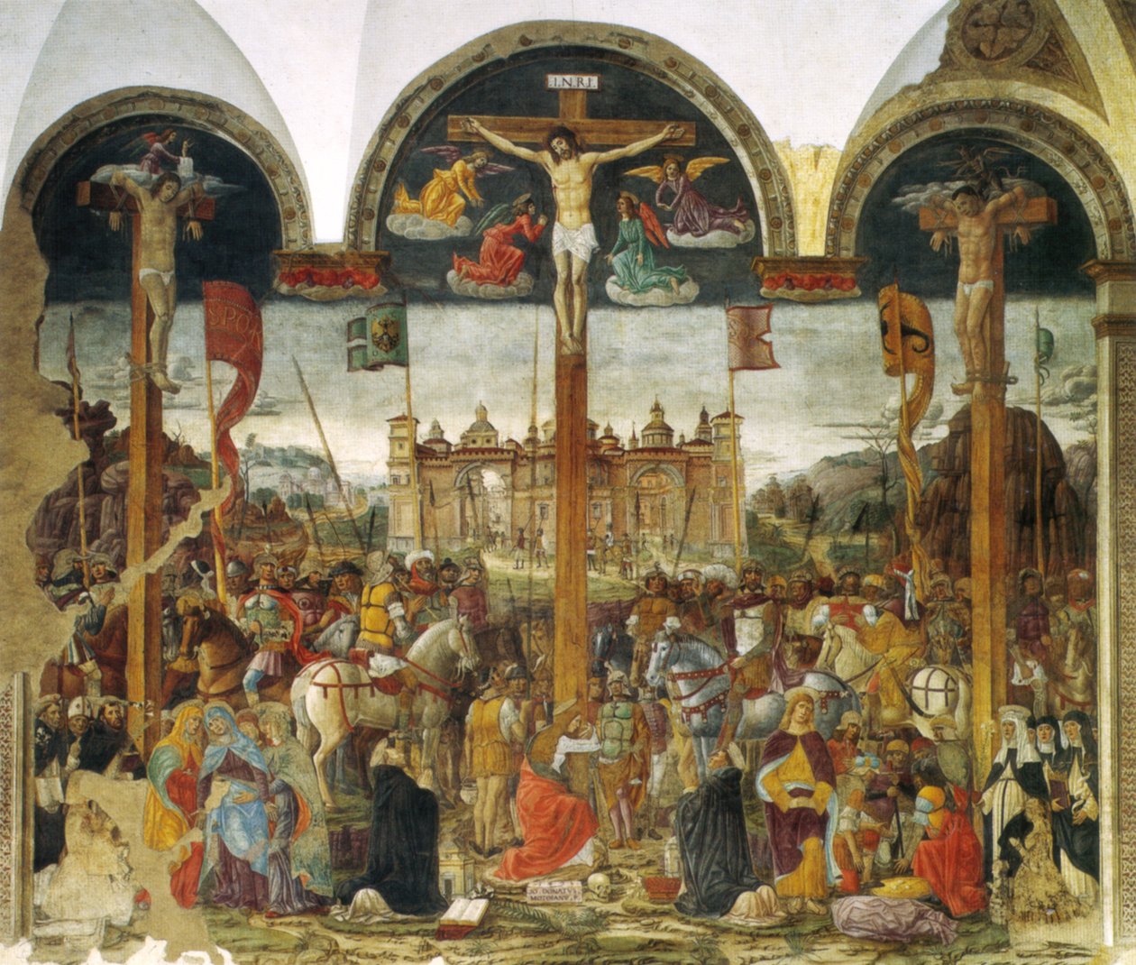Montorfano, crucificação, de Leonardo da Vinci