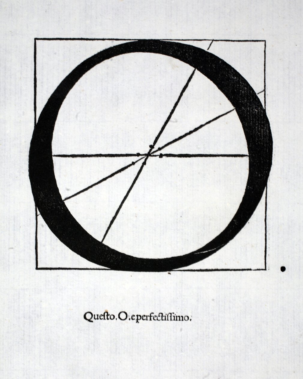 O, ilustração de &39;Divina Proportione&39; de Luca Pacioli (c.1445-1517), originalmente pub. Veneza, 1509 de Leonardo da Vinci