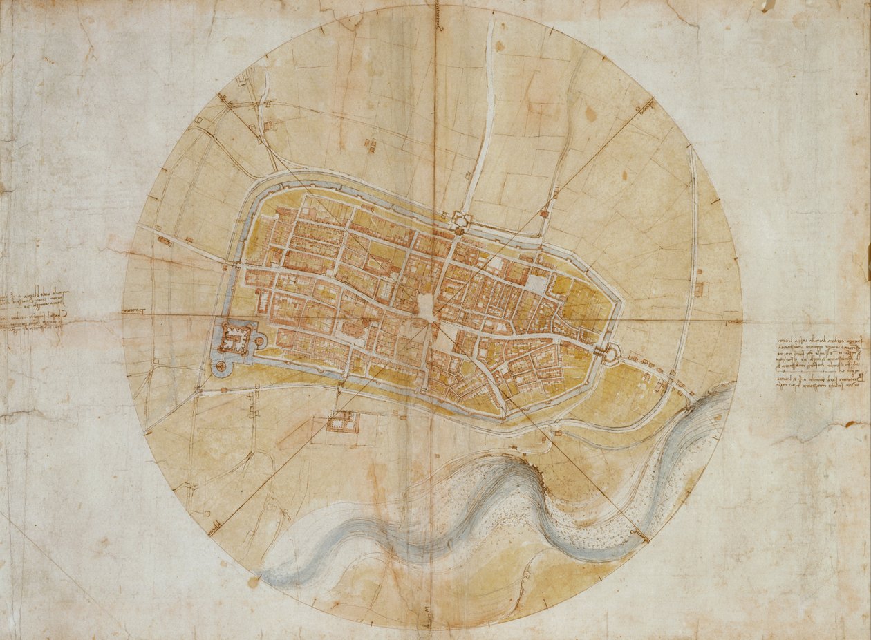 Plano de Imola de Leonardo da Vinci