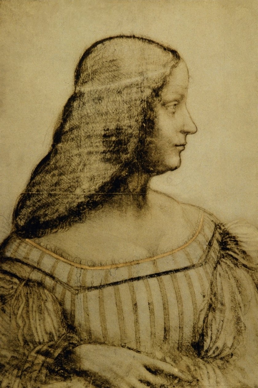 Retrato de Isabella dEste de Leonardo da Vinci
