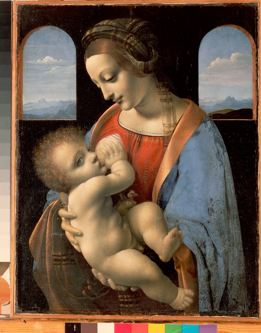 A Madona e a Criança (A Madona Litta) de Leonardo da Vinci