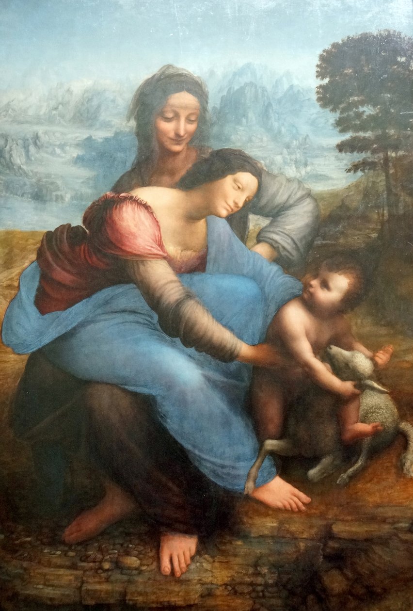 A Virgem e o Menino com Santa Ana de Leonardo da Vinci