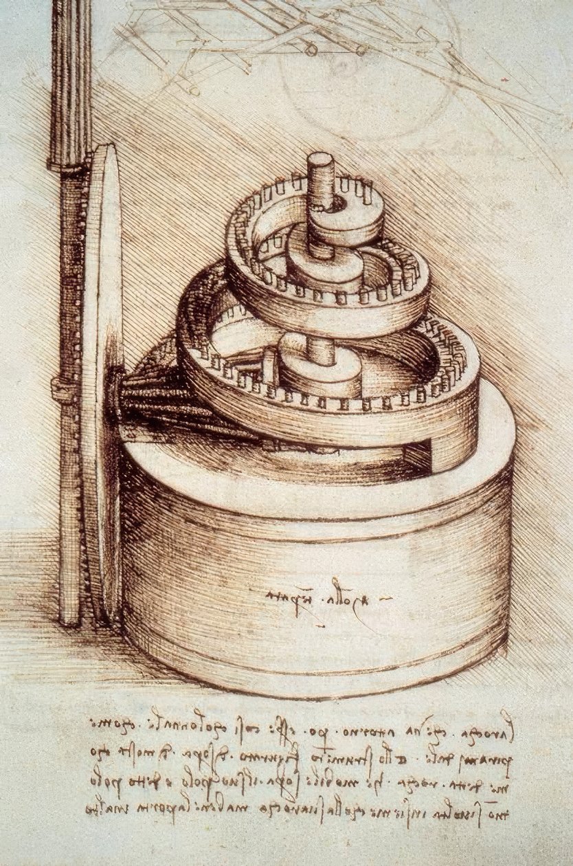 Mola de um relógio de Leonardo da Vinci