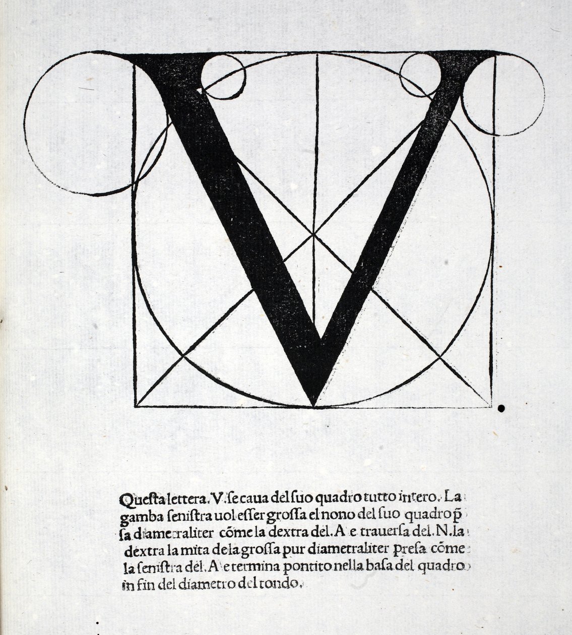 V, ilustração de &39;Divina Proportione&39; por Luca Pacioli (c.1445-1517), originalmente pub. Veneza, 1509 de Leonardo da Vinci