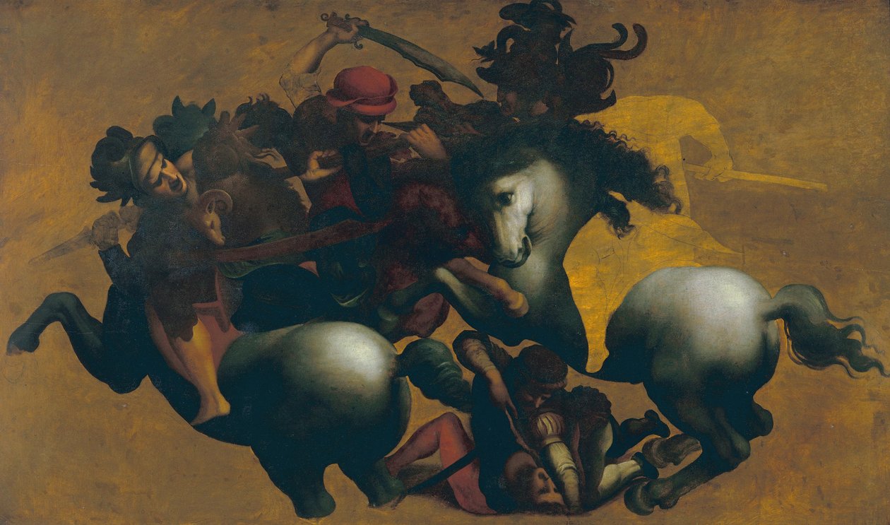 Batalha de Anghiari, c. de Leonardo da after Vinci