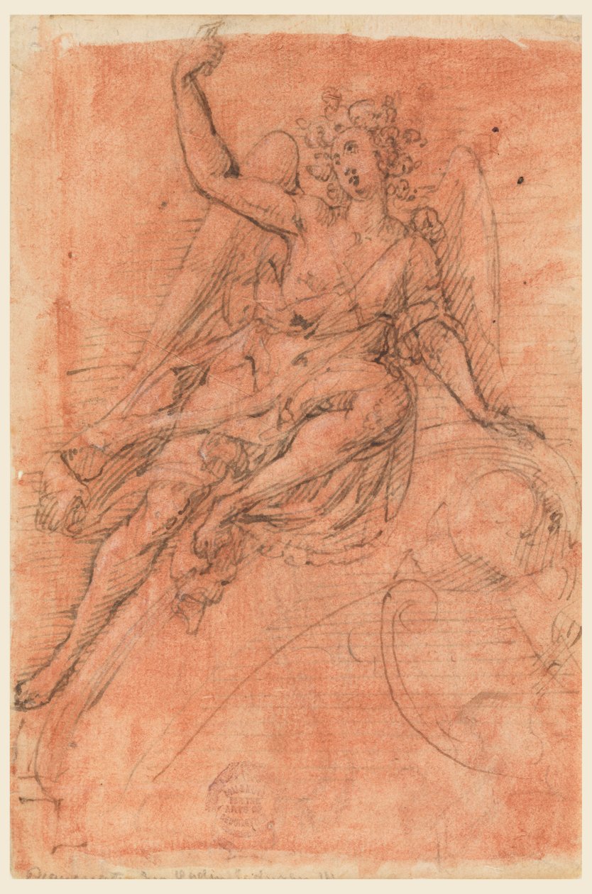 Anjo sentado em uma voluta de Leonardo Scaglia