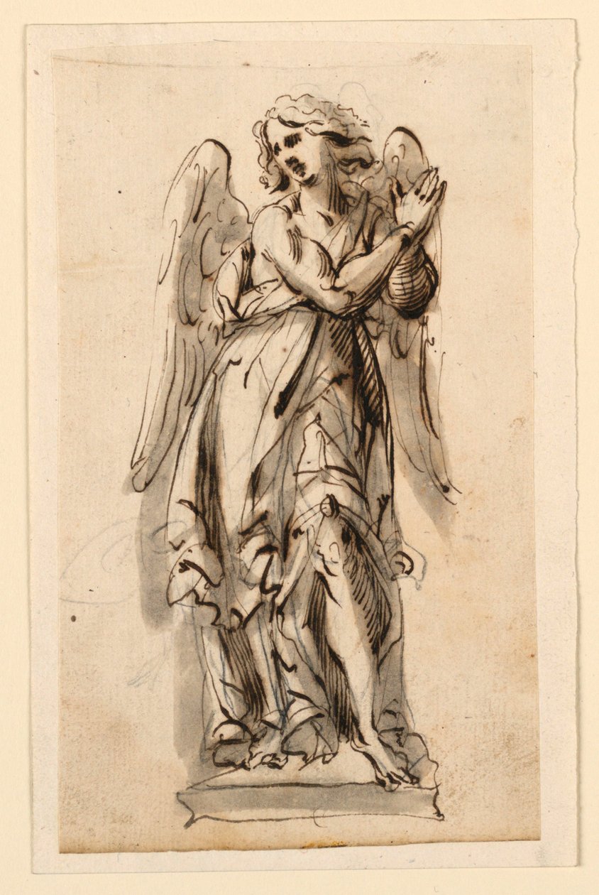 Design para Escultura, Anjo em Adoração de Leonardo Scaglia