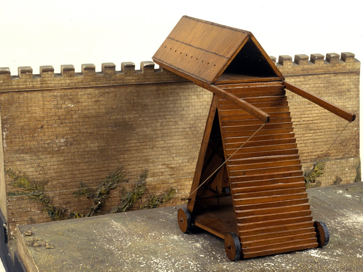 Máquina de assalto Leonardo da Vinci (Leonardo da Vinci) - Museu de Ciência e Técnicas de Leonardo da Vinci, em Milão de Leonardo da (after) Vinci