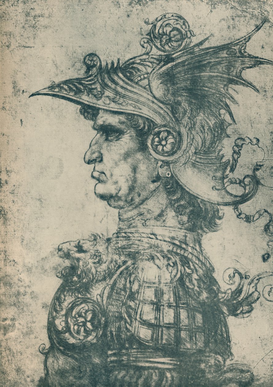 Condottiere, 1480, 1932 de Leonardo da Vinci