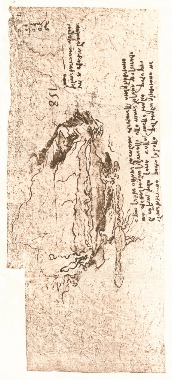 Um mapa representando o mar Mediterrâneo, c1472-c1519 1883 de Leonardo da Vinci