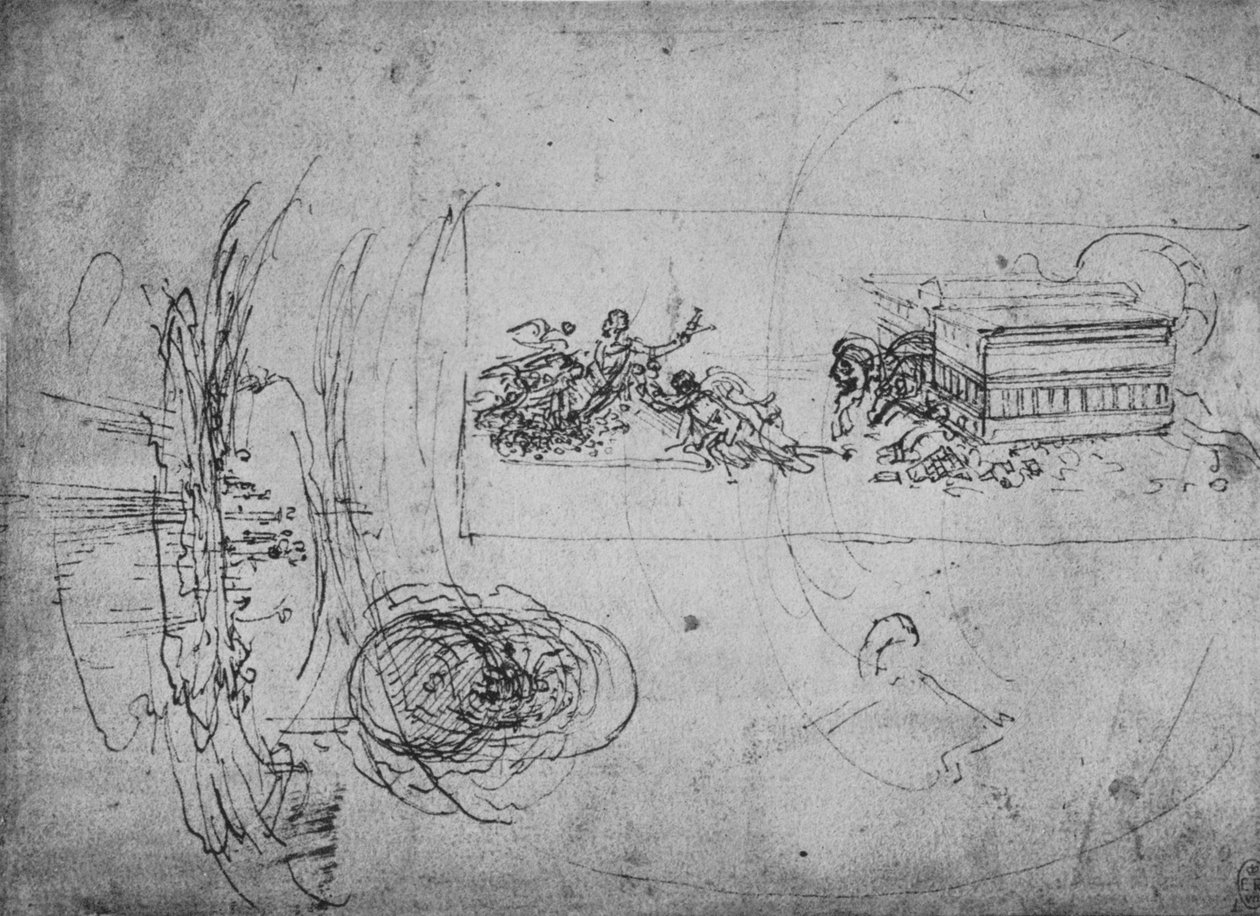 Representação Alegórica, c1480 1945 de Leonardo da Vinci