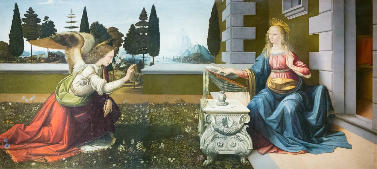 Anunciação de Leonardo da Vinci